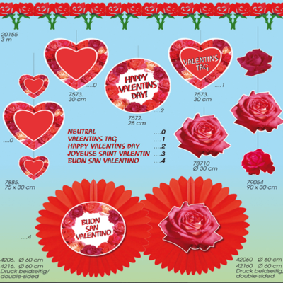 Valentines papir dekoration